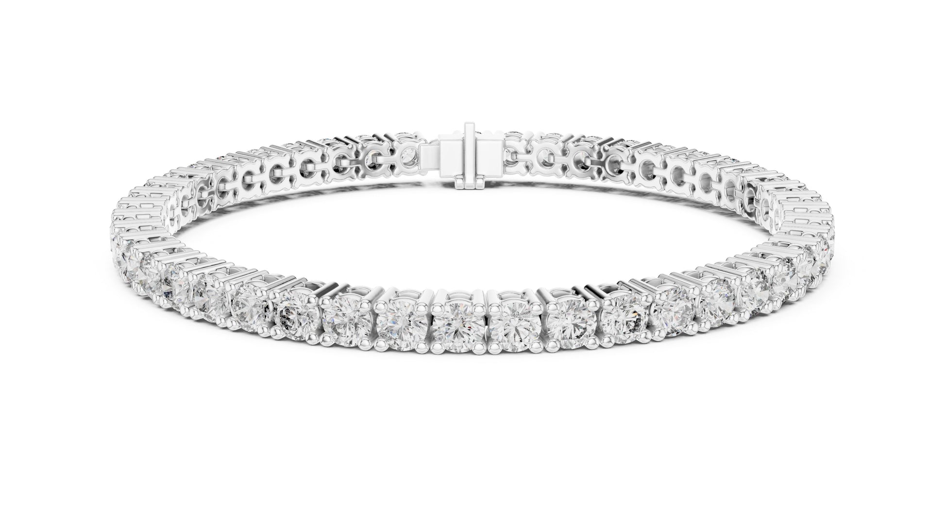 Round Tennis Lab Grown Diamond Bracelet