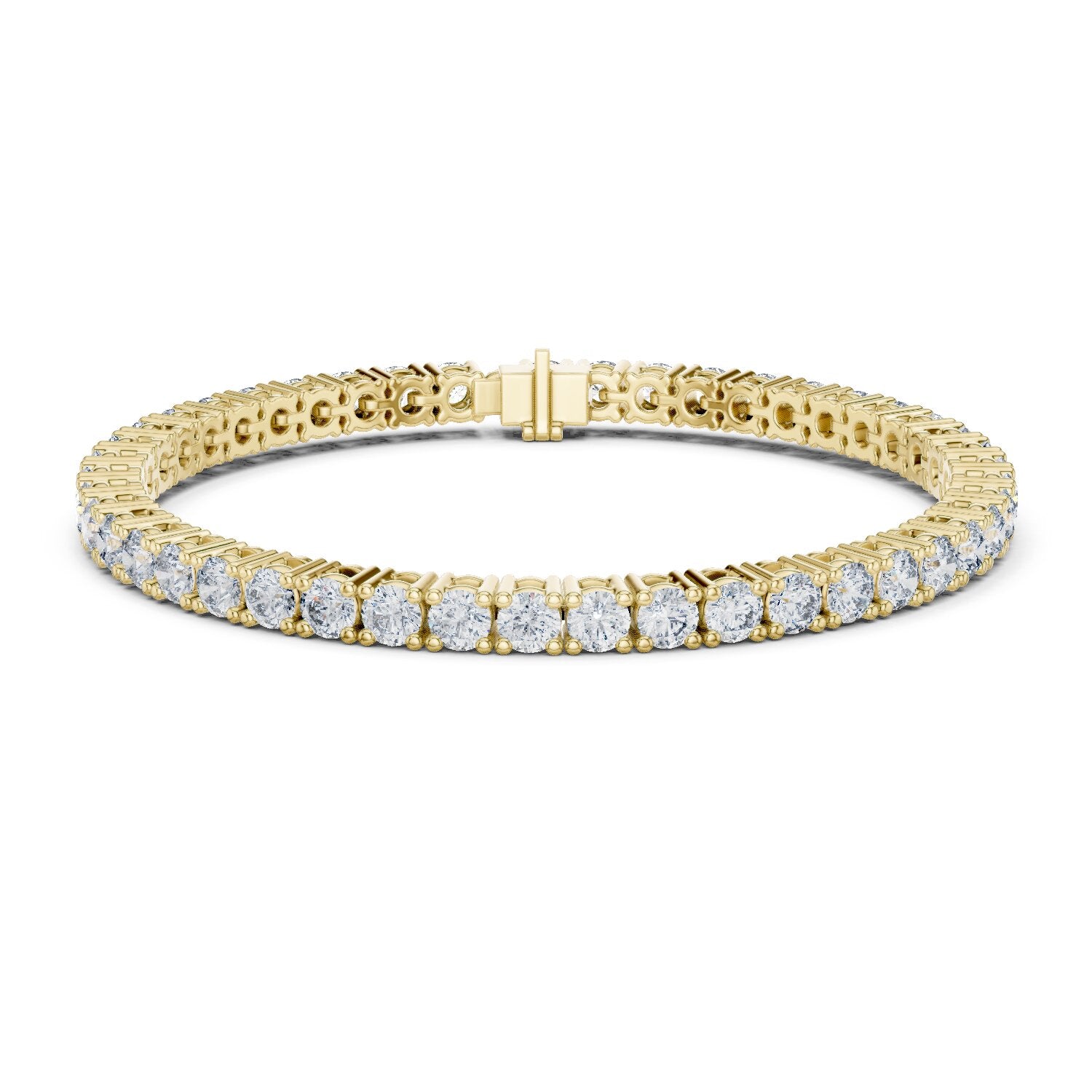 Round Tennis Lab Grown Diamond Bracelet