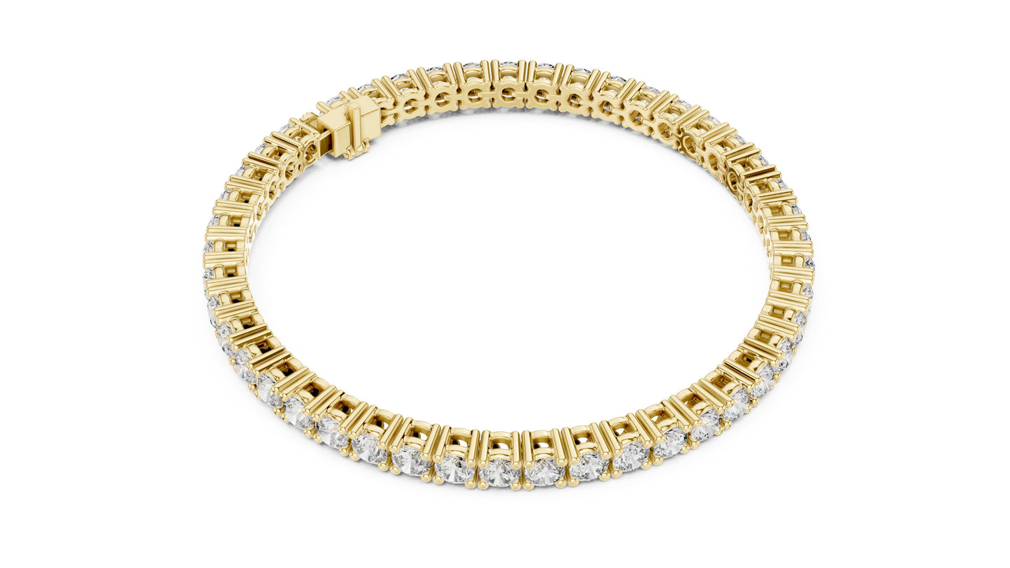 Round Tennis Lab Grown Diamond Bracelet