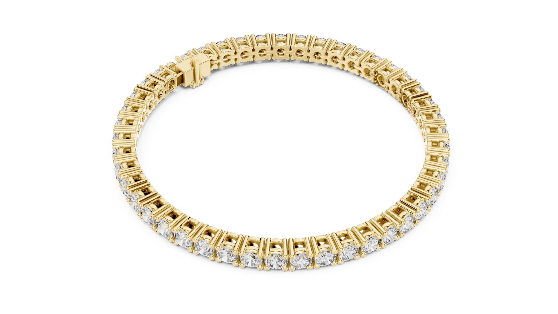 Round Tennis Lab Grown Diamond Bracelet