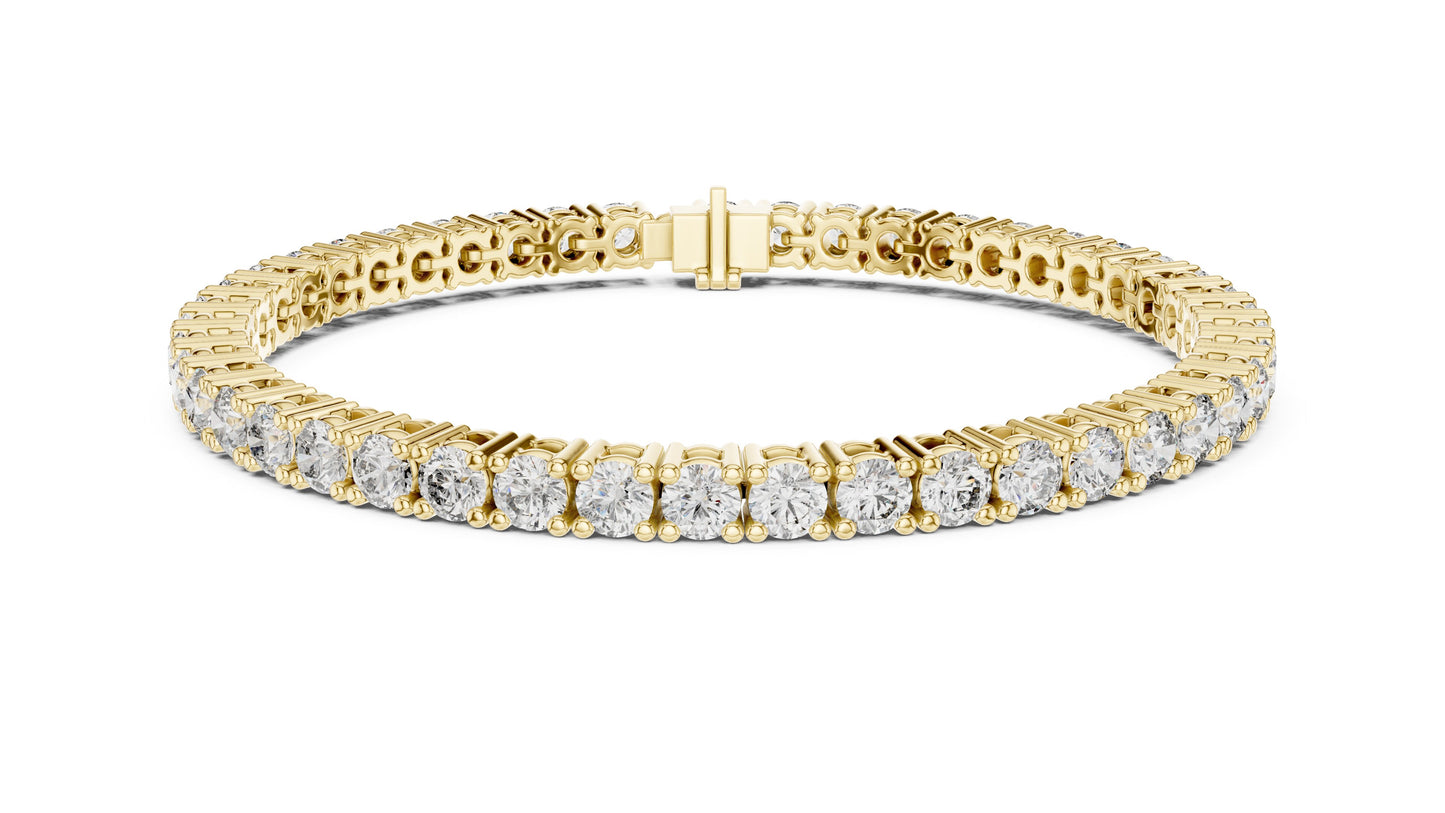Round Tennis Lab Grown Diamond Bracelet