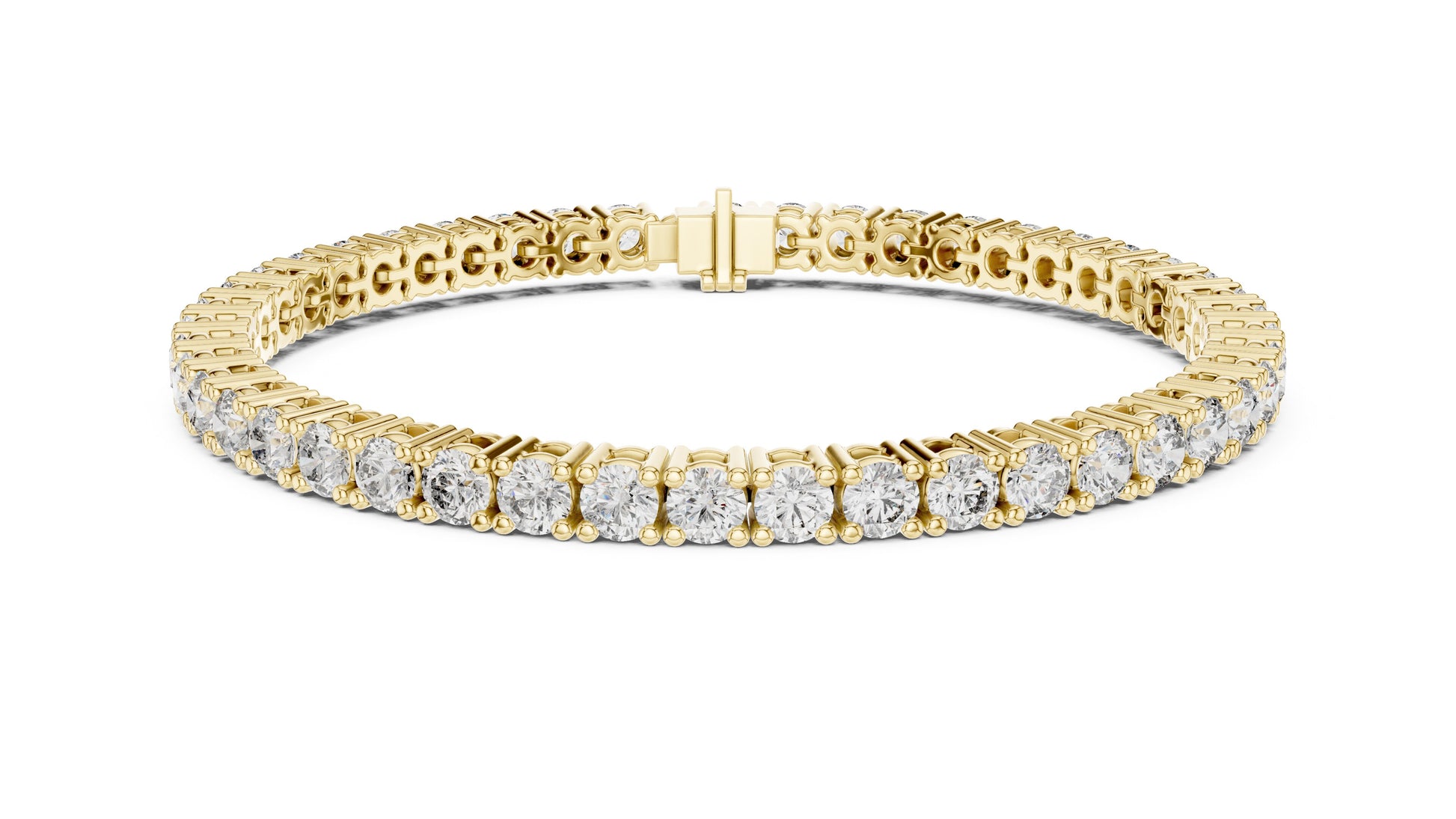 Round Tennis Lab Grown Diamond Bracelet