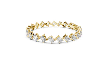 Emerald Tennis Lab Grown Diamond Bracelet