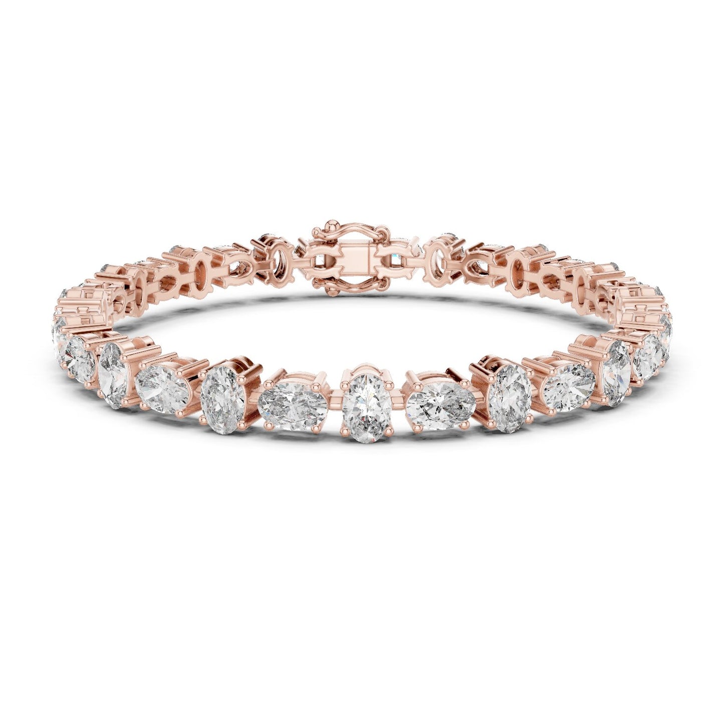 Oval Tennis Lab Grown Diamond Bracelet