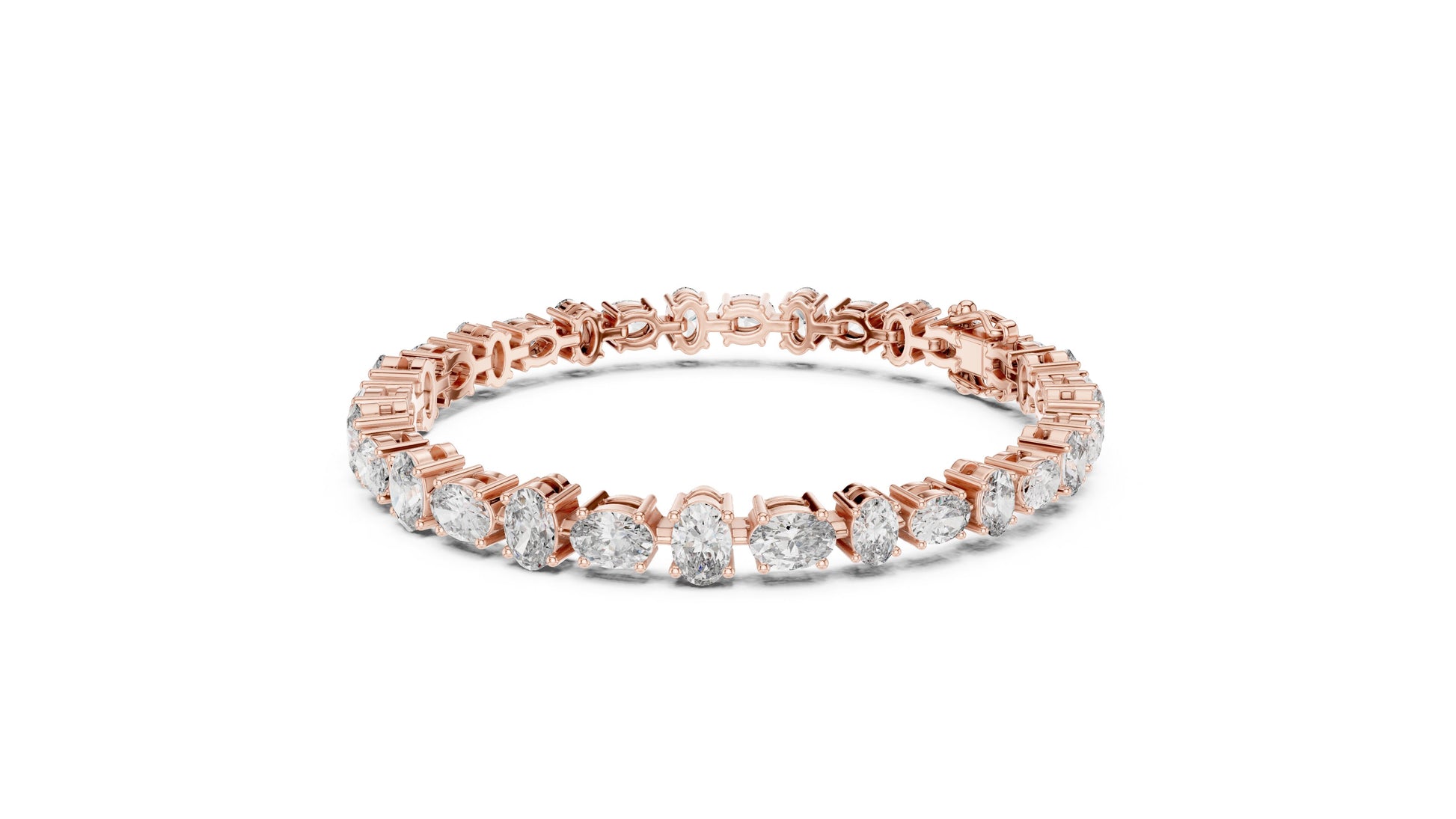 Oval Tennis Lab Grown Diamond Bracelet