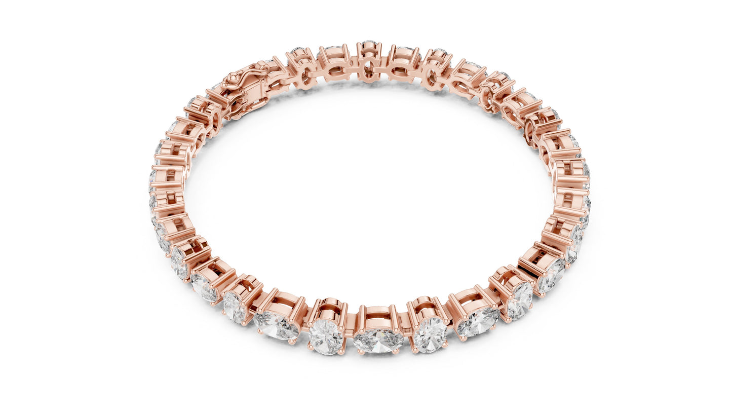 Oval Tennis Lab Grown Diamond Bracelet