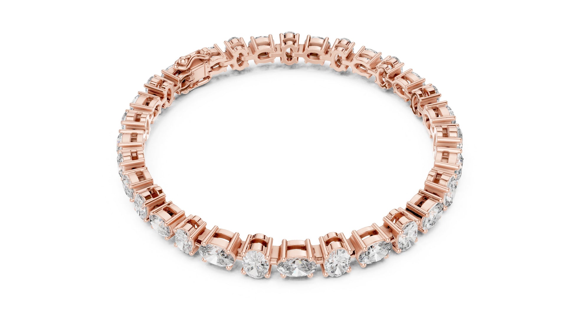 Oval Tennis Lab Grown Diamond Bracelet