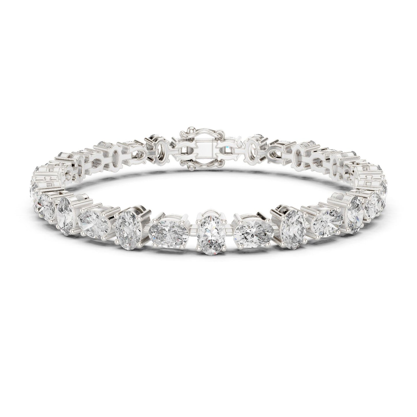 Oval Tennis Lab Grown Diamond Bracelet