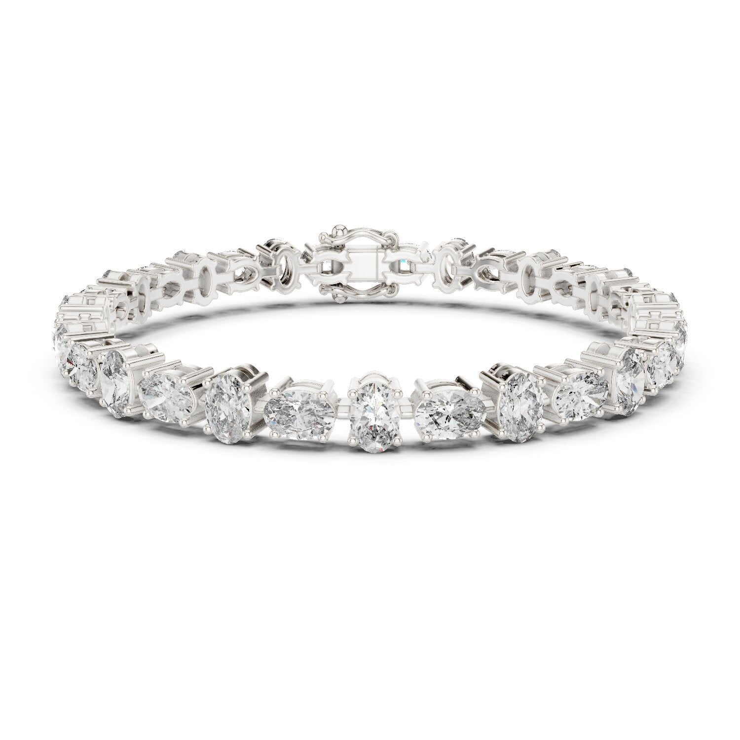 Oval Tennis Lab Grown Diamond Bracelet