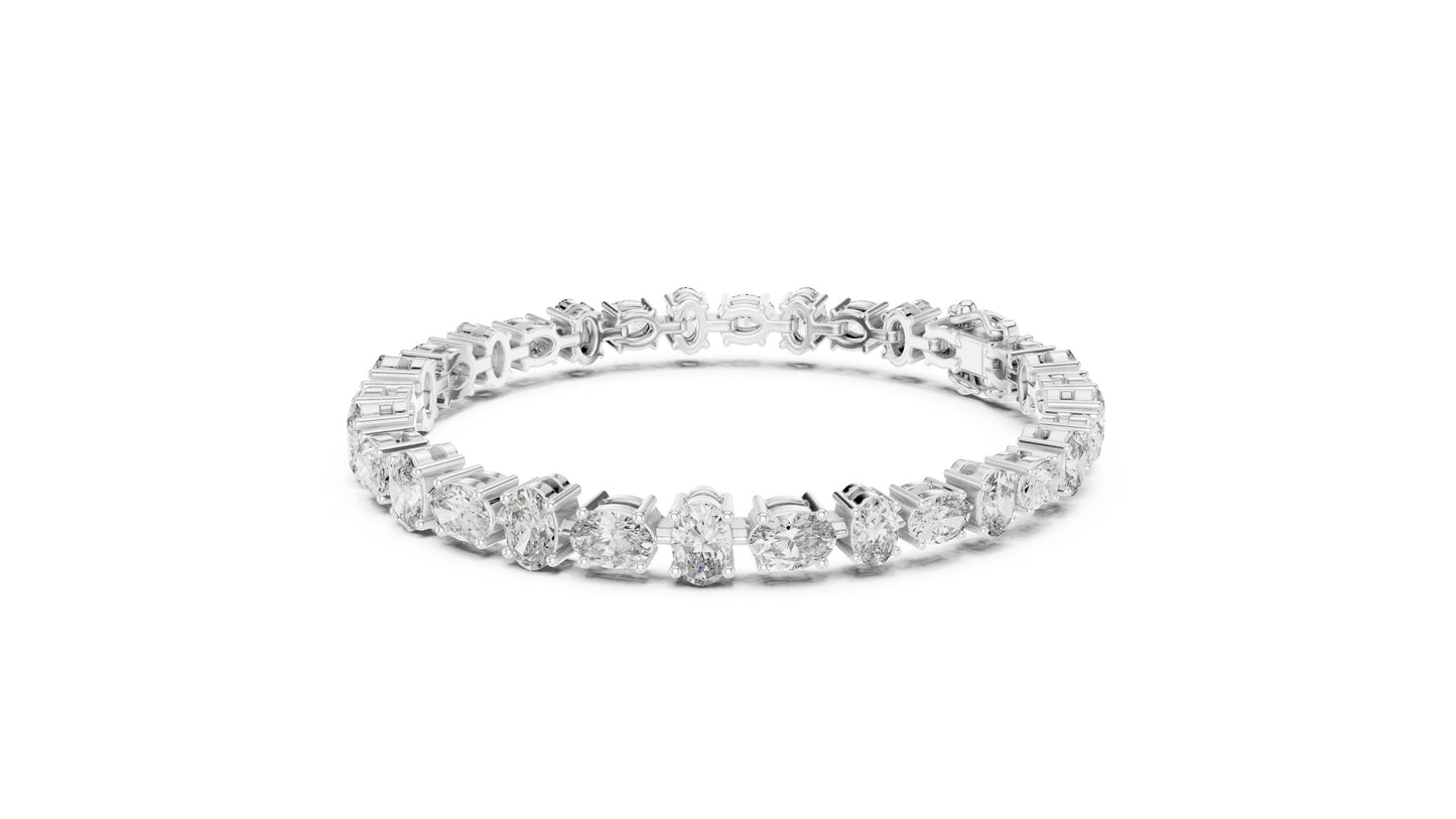 Oval Tennis Lab Grown Diamond Bracelet