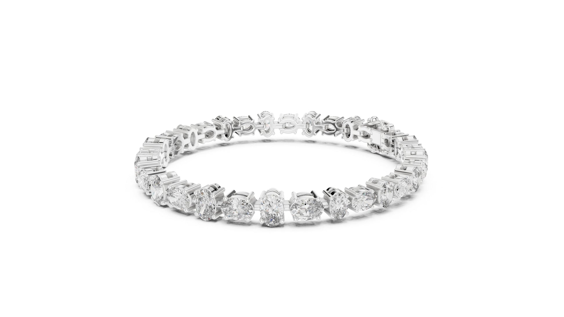 Oval Tennis Lab Grown Diamond Bracelet
