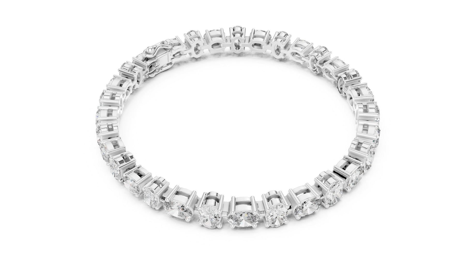 Oval Tennis Lab Grown Diamond Bracelet