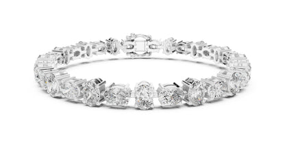 Oval Tennis Lab Grown Diamond Bracelet