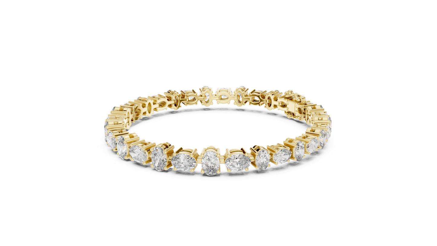 Oval Tennis Lab Grown Diamond Bracelet
