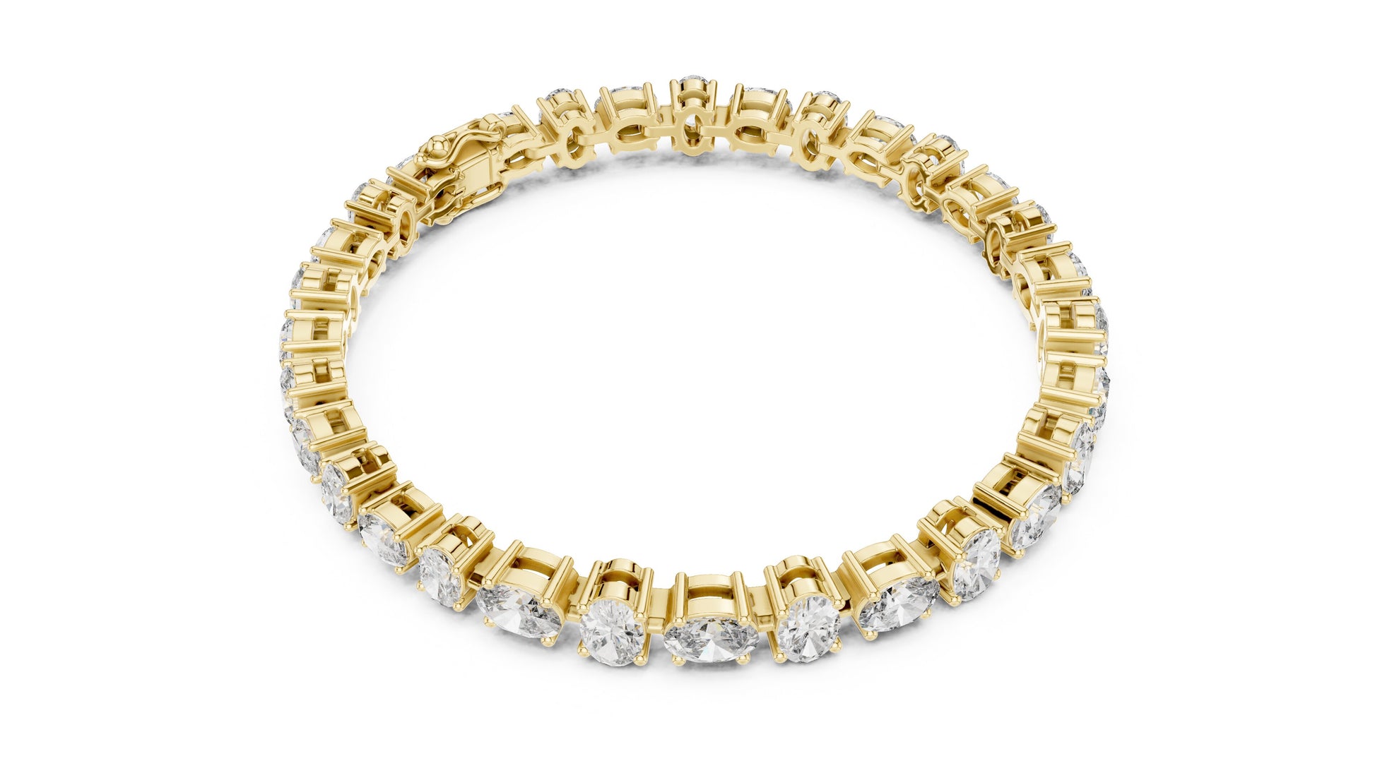 Oval Tennis Lab Grown Diamond Bracelet