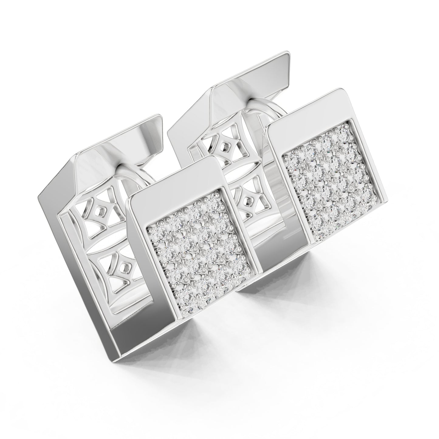 Round Huggie Lab Grown Diamond Earrings