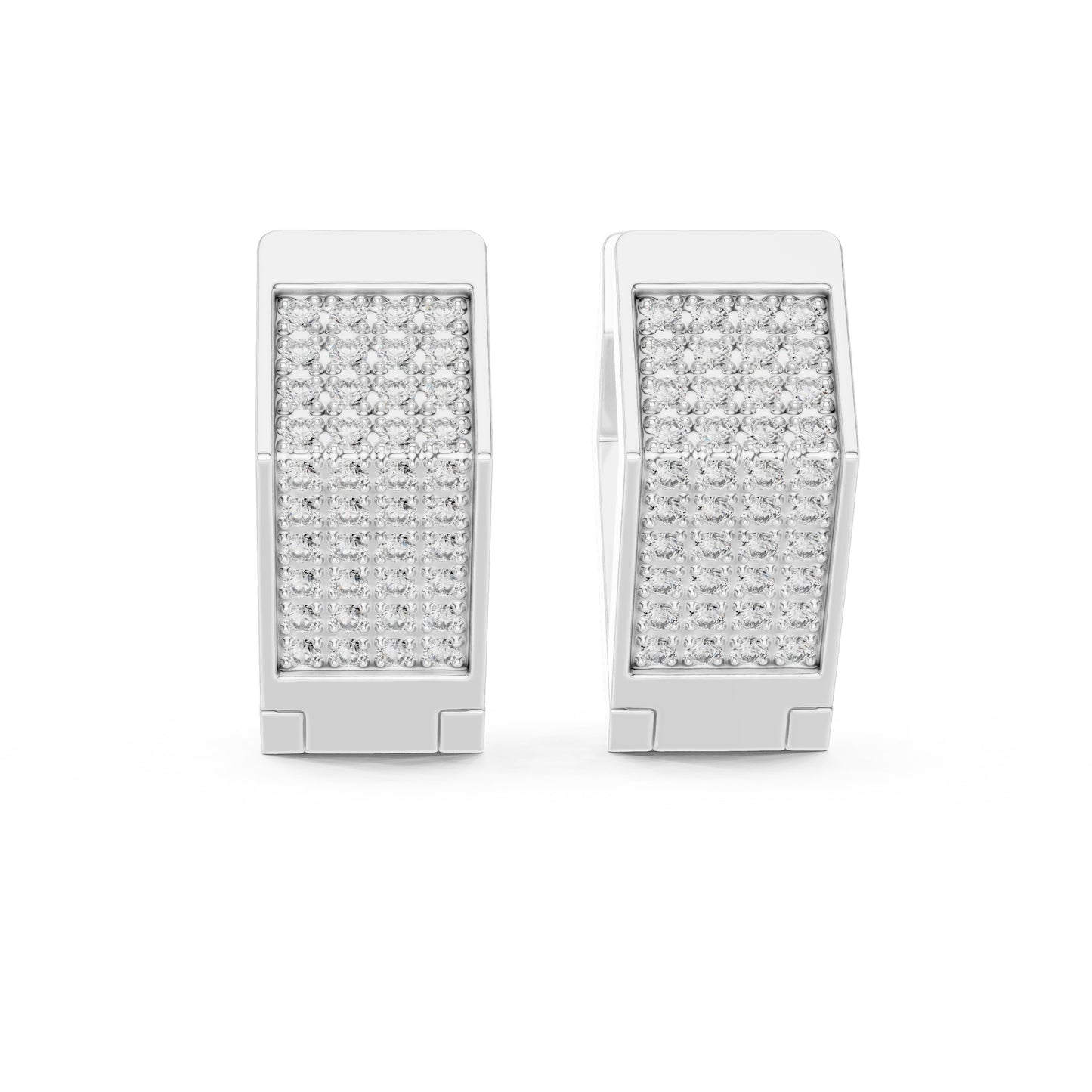 Round Huggie Lab Grown Diamond Earrings
