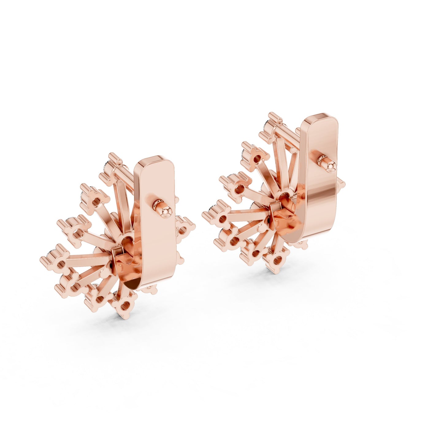 Round Jacket Lab Grown Diamond Earrings