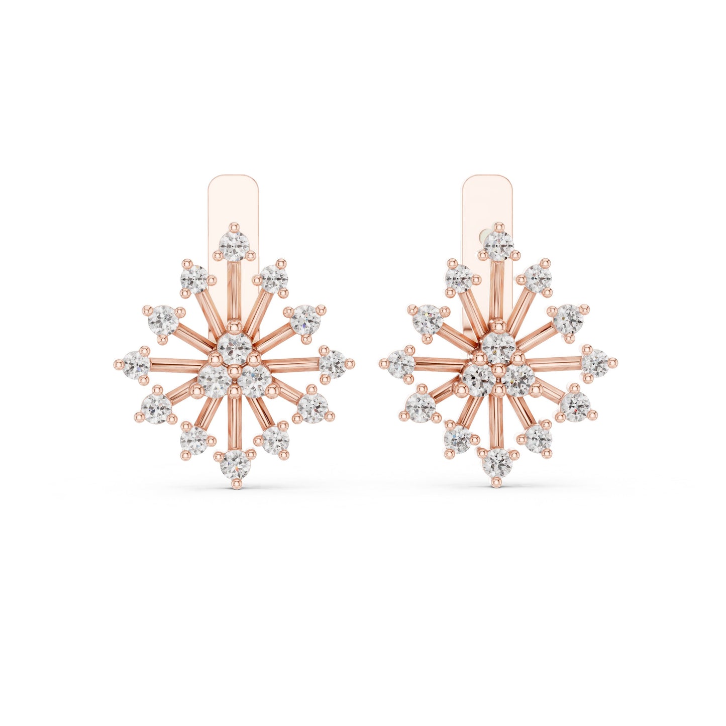 Round Jacket Lab Grown Diamond Earrings