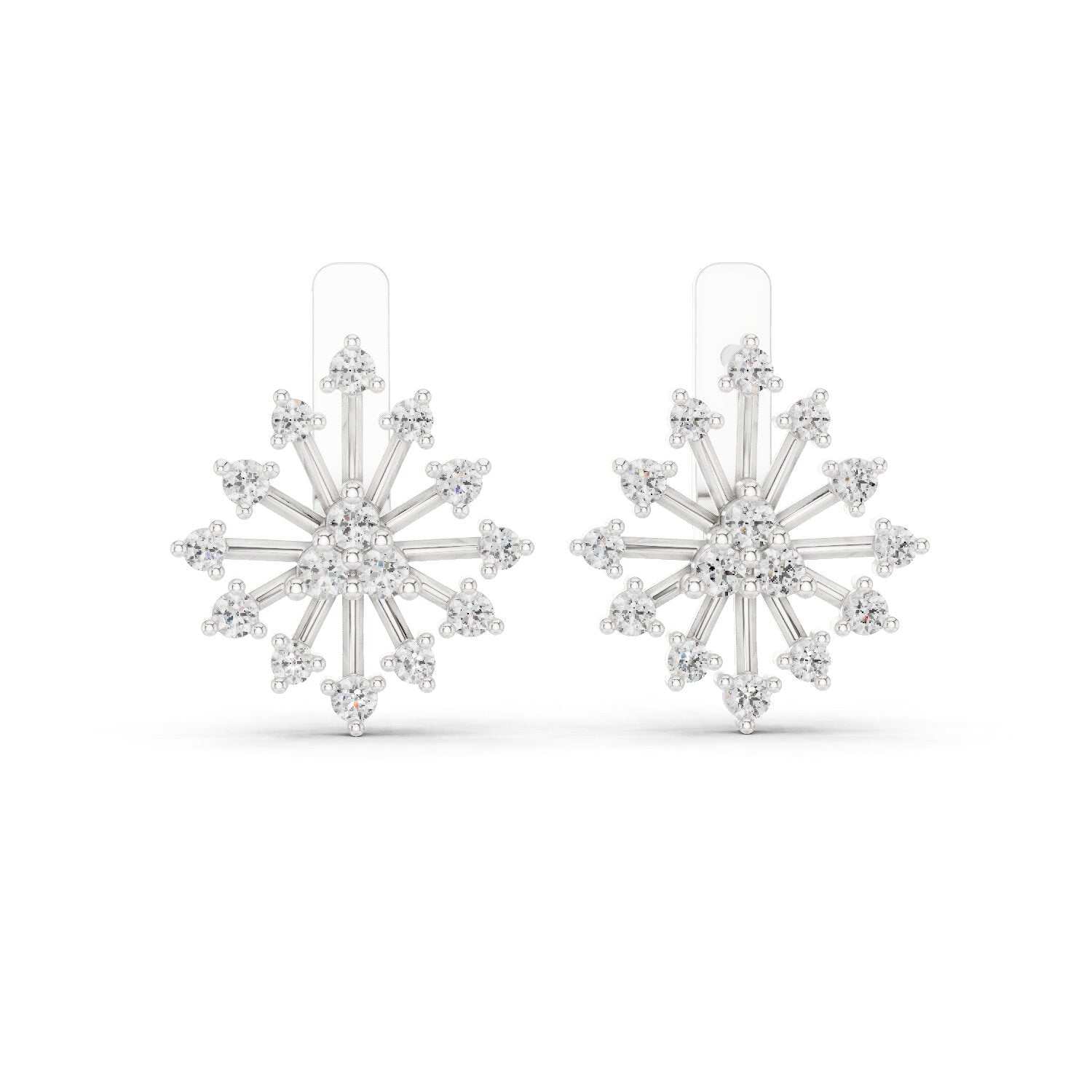Round Jacket Lab Grown Diamond Earrings