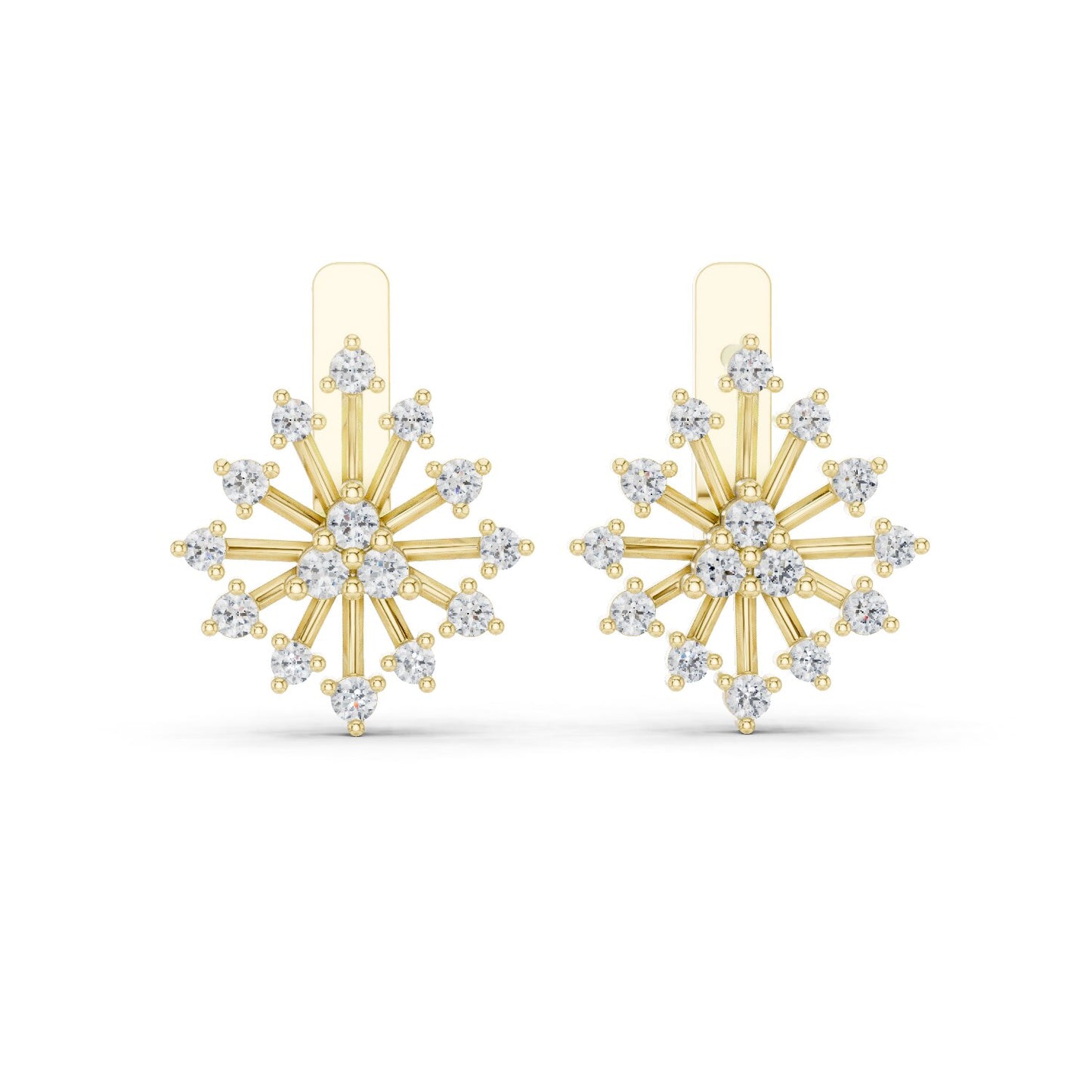 Round Jacket Lab Grown Diamond Earrings