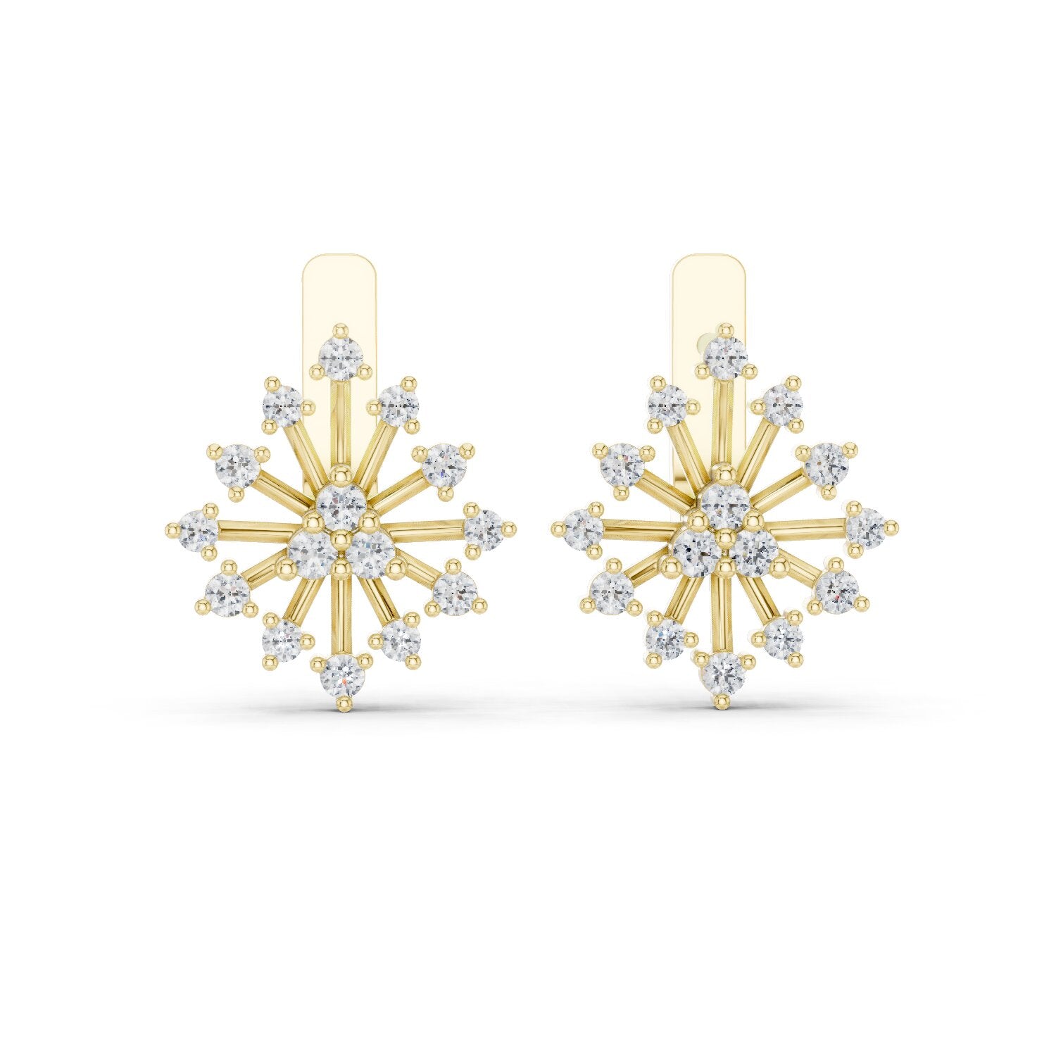 Round Jacket Lab Grown Diamond Earrings