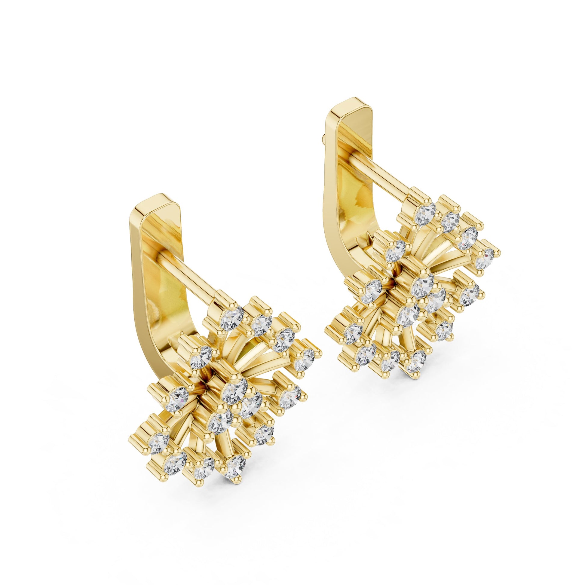 Round Jacket Lab Grown Diamond Earrings