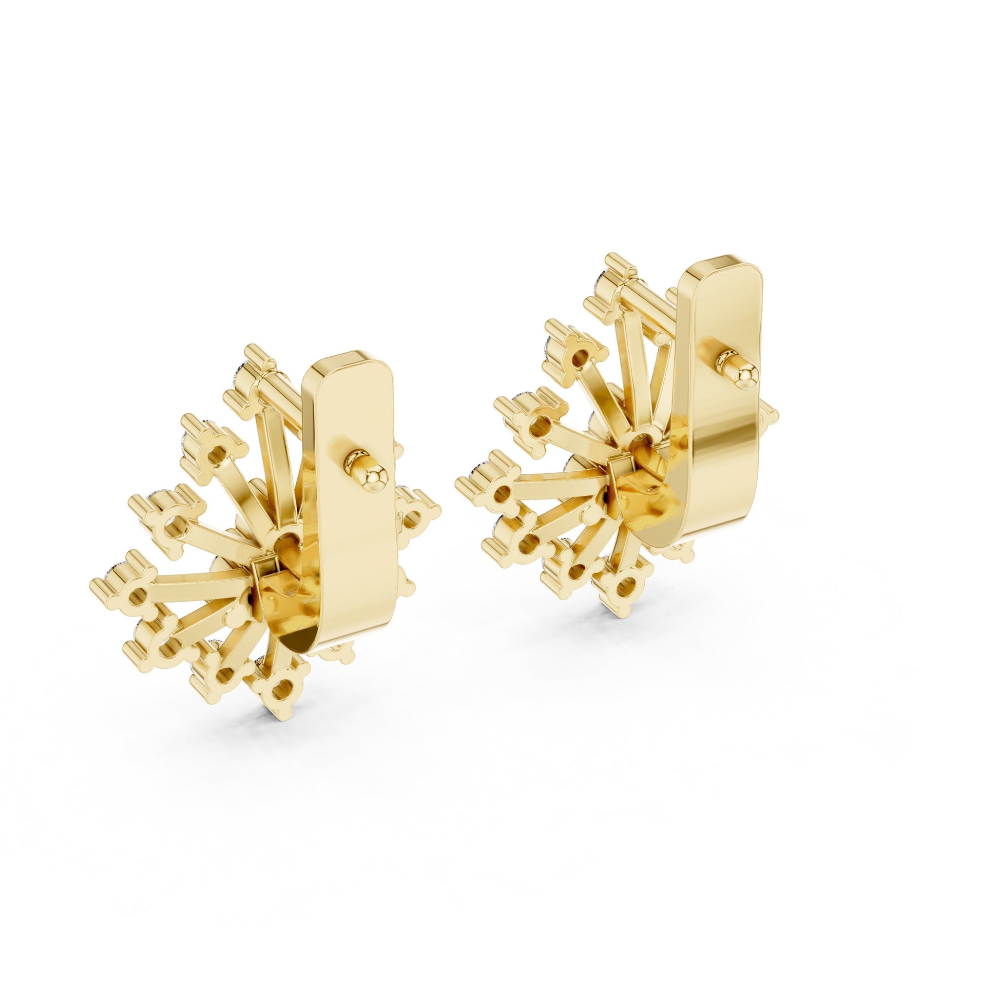 Round Jacket Lab Grown Diamond Earrings