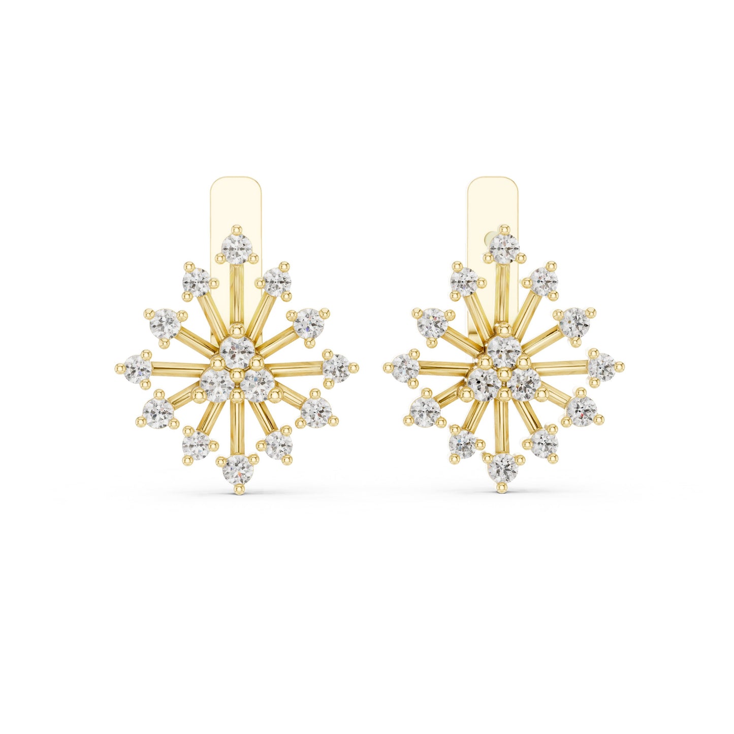 Round Jacket Lab Grown Diamond Earrings