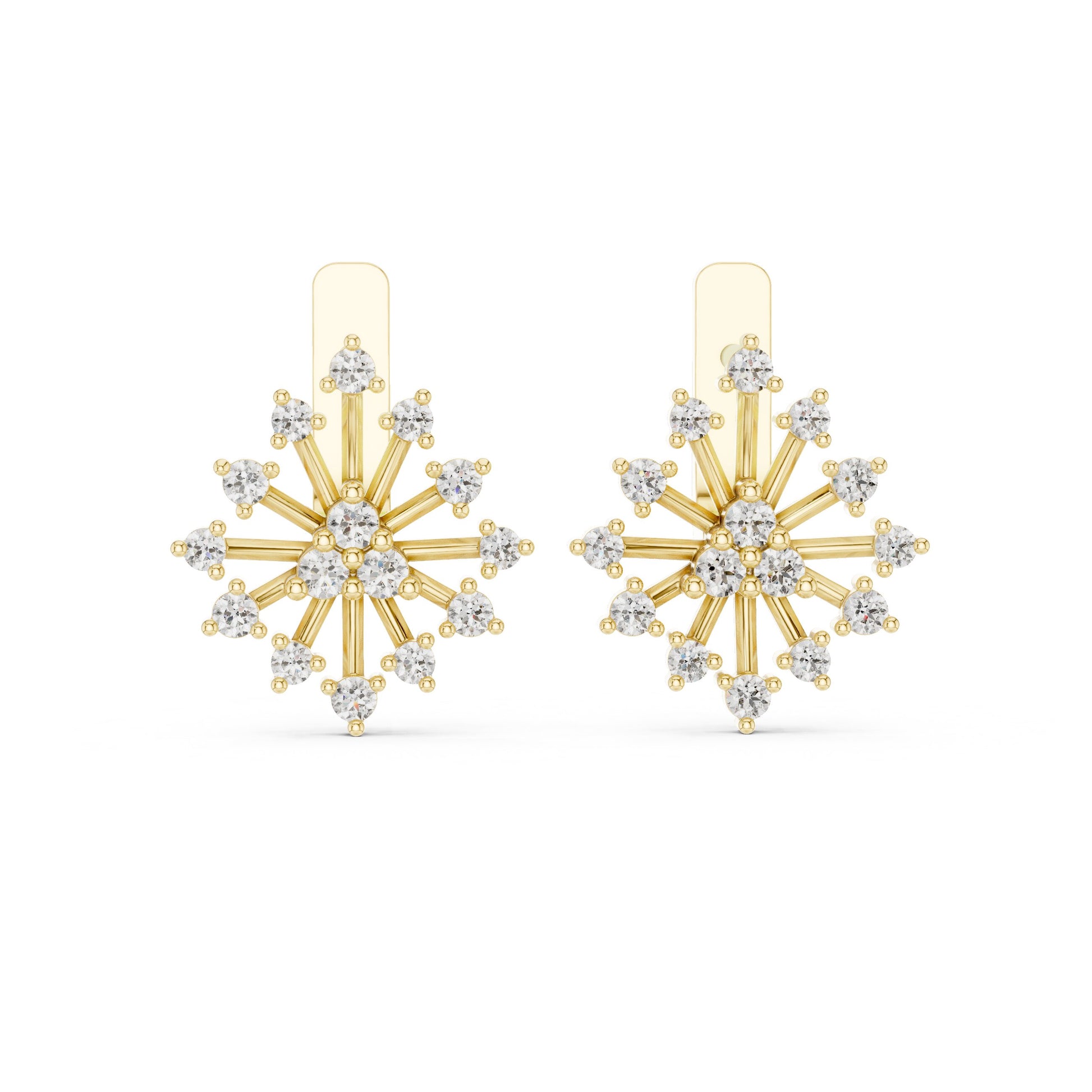 Round Jacket Lab Grown Diamond Earrings