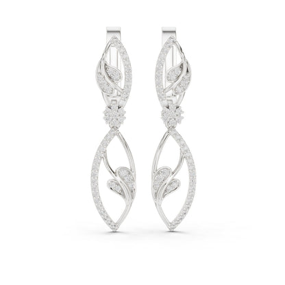 Mixed Shape Lab Grown Diamond Dangle Earrings