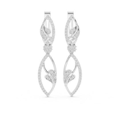 Mixed Shape Lab Grown Diamond Dangle Earrings