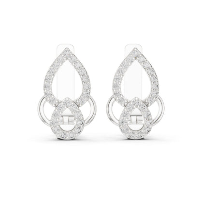 Pear Jacket Lab Grown Diamond Earrings