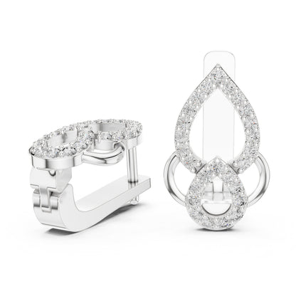 Pear Jacket Lab Grown Diamond Earrings