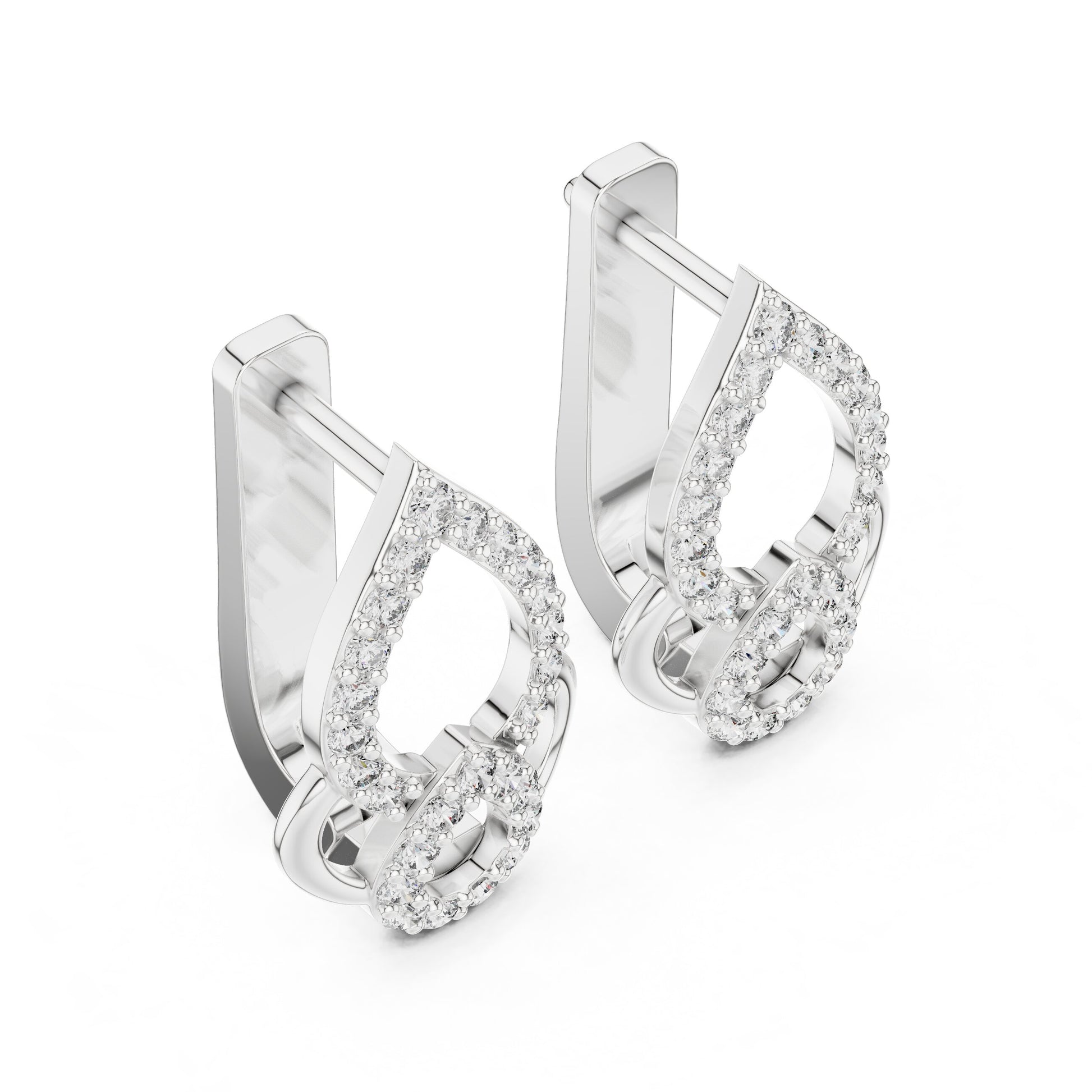 Pear Jacket Lab Grown Diamond Earrings