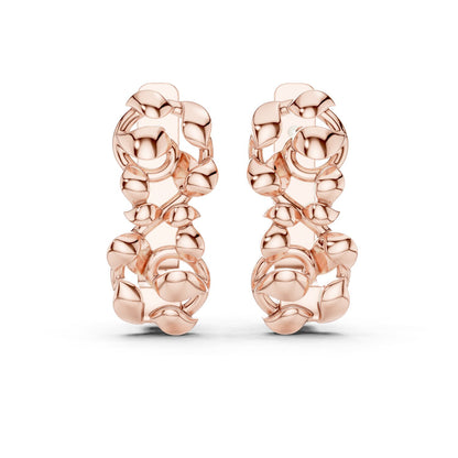 Round Hoop Lab Grown Diamond Earrings