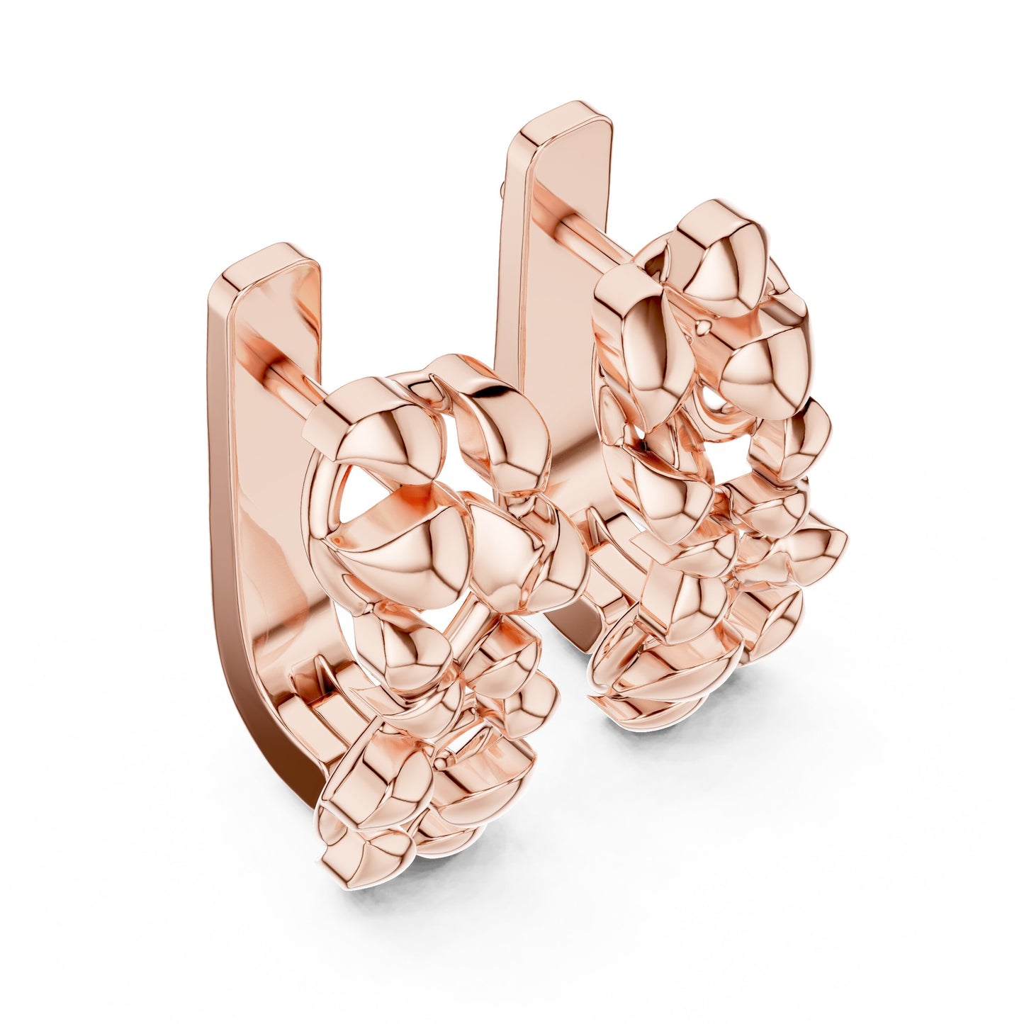 Round Hoop Lab Grown Diamond Earrings
