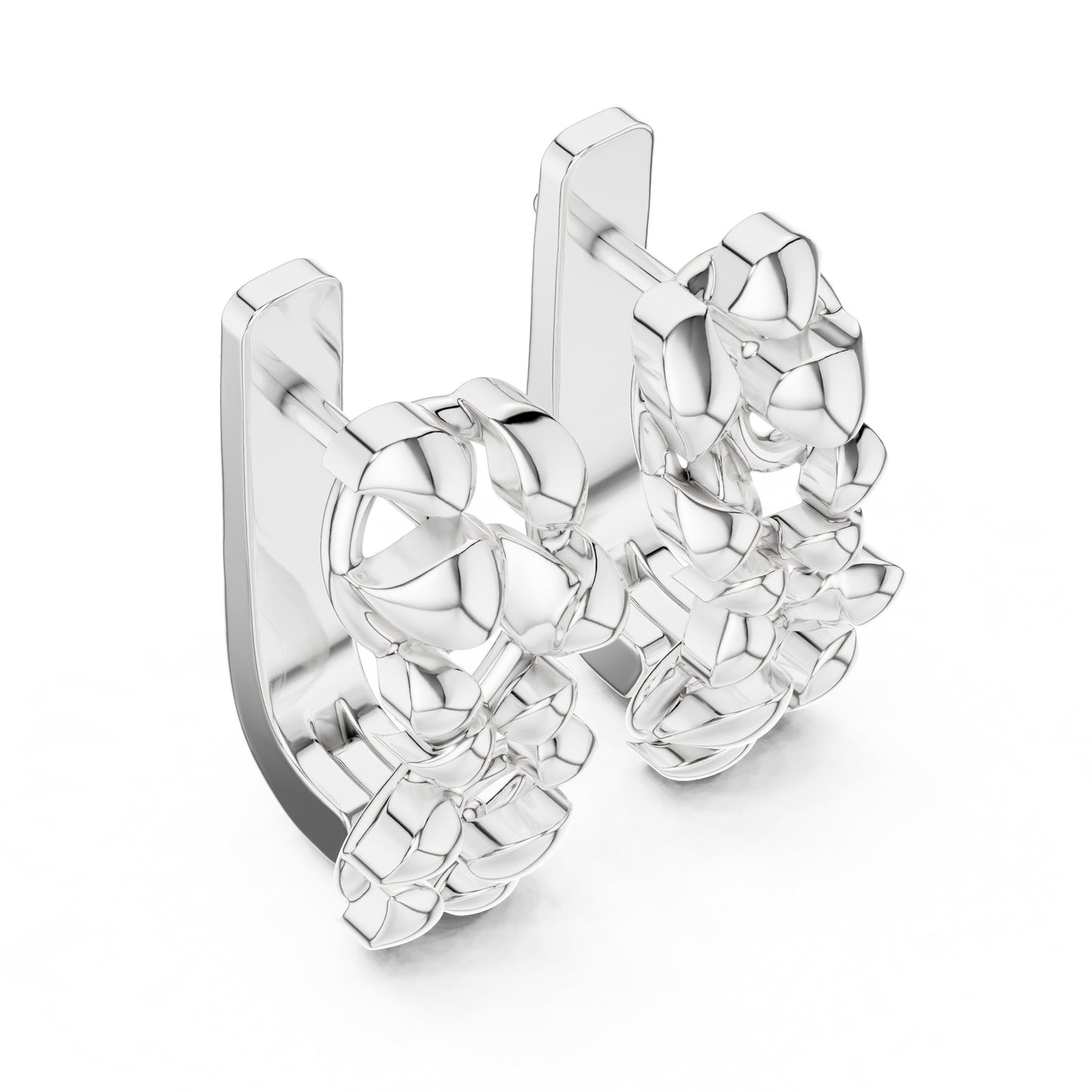 Round Hoop Lab Grown Diamond Earrings