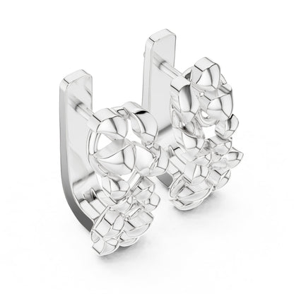 Round Hoop Lab Grown Diamond Earrings