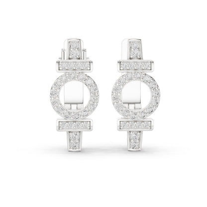 Round Stud Lab Grown Diamond Earrings