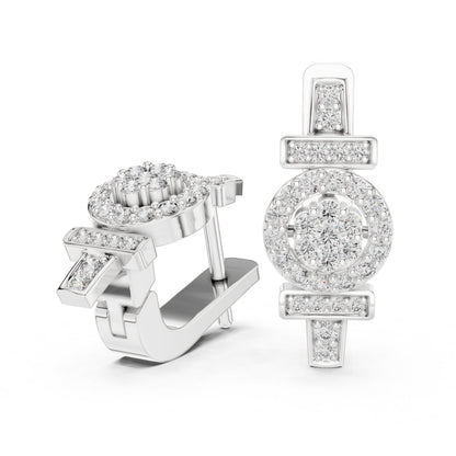 Round Stud Lab Grown Diamond Earrings