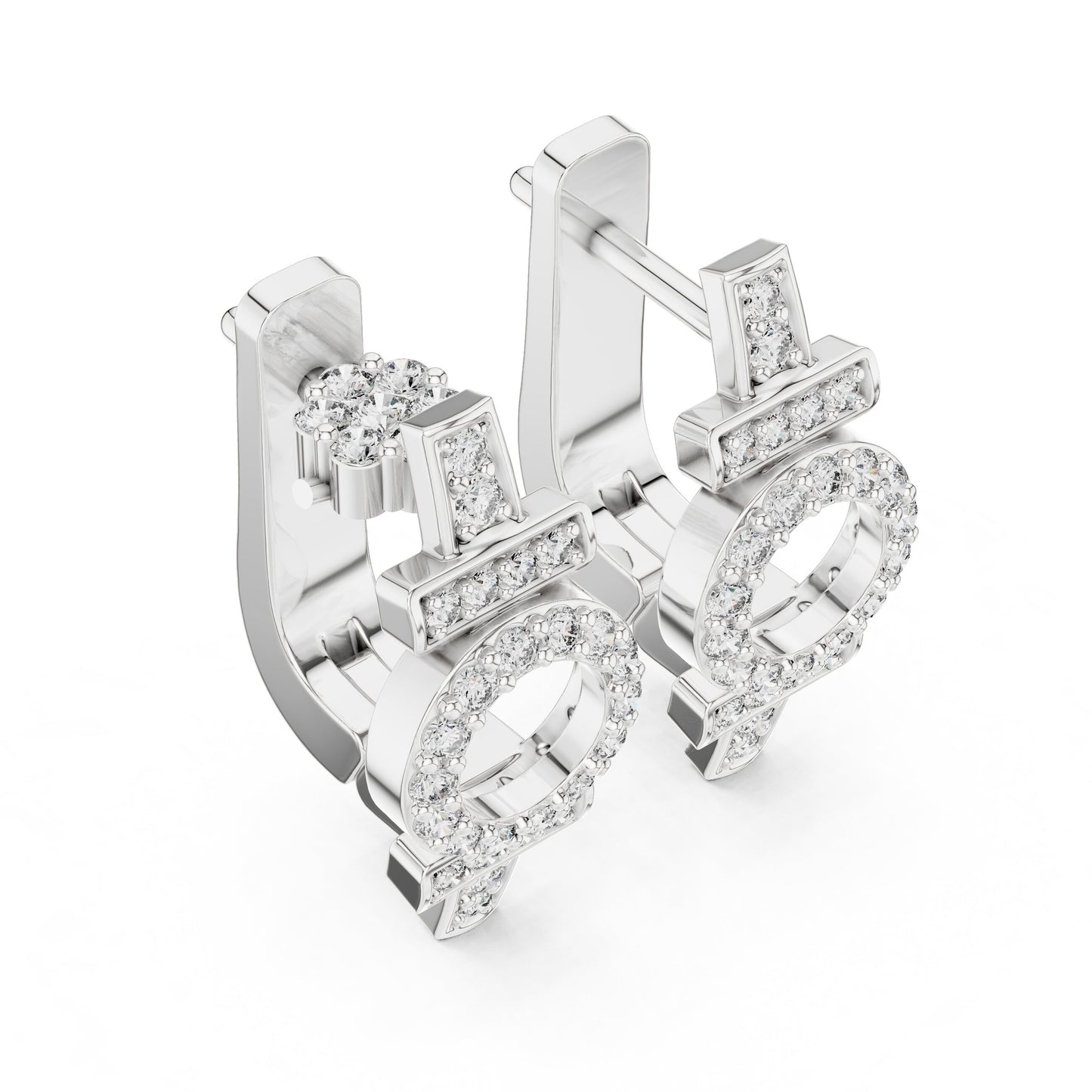 Round Stud Lab Grown Diamond Earrings