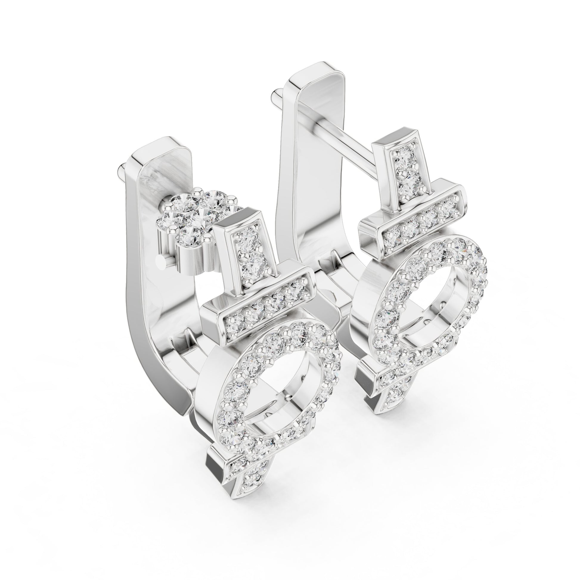 Round Stud Lab Grown Diamond Earrings