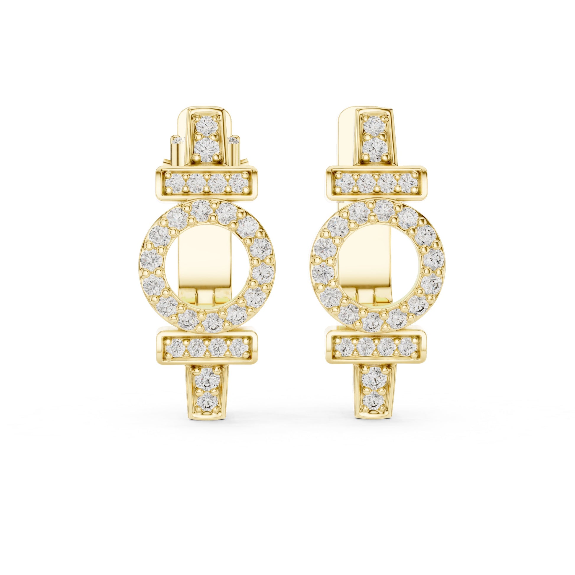 Round Stud Lab Grown Diamond Earrings