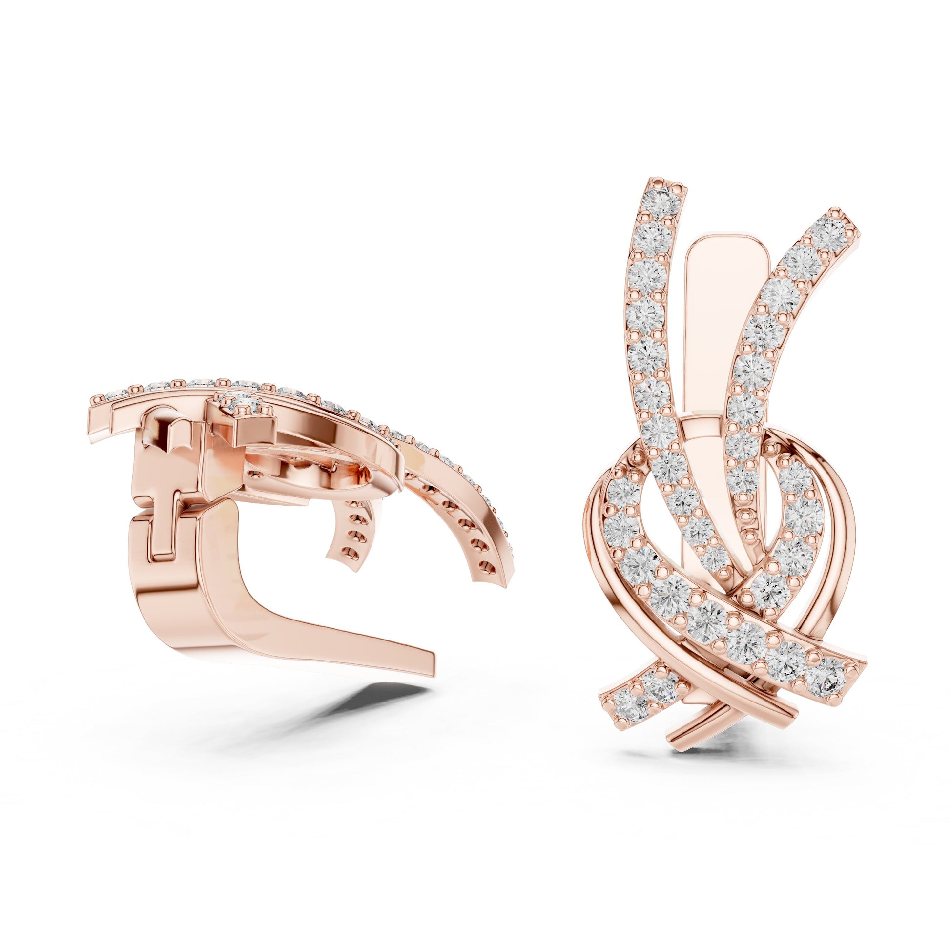 Round Jacket Lab Grown Diamond Earrings