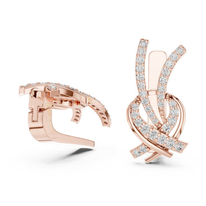 Round Jacket Lab Grown Diamond Earrings