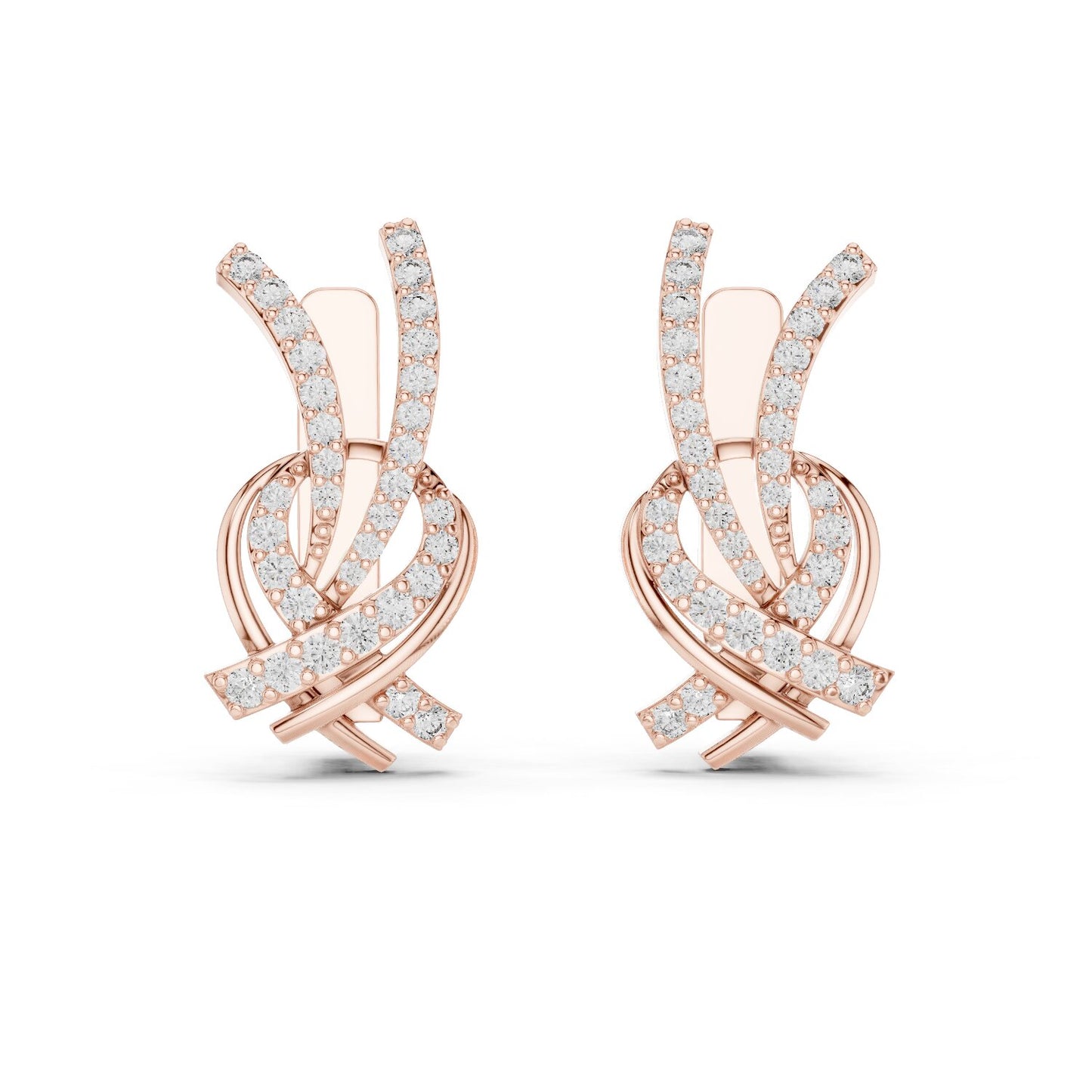 Round Jacket Lab Grown Diamond Earrings