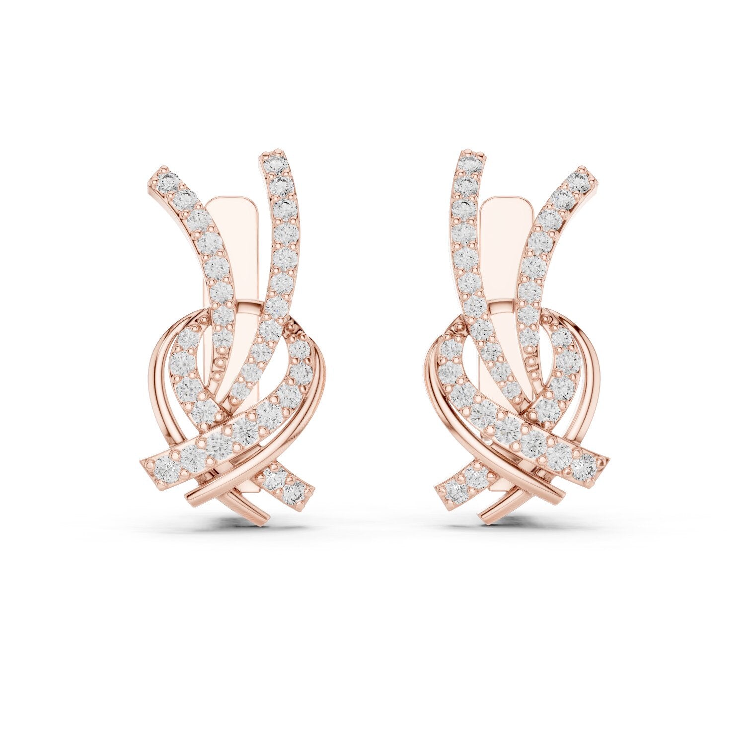 Round Jacket Lab Grown Diamond Earrings