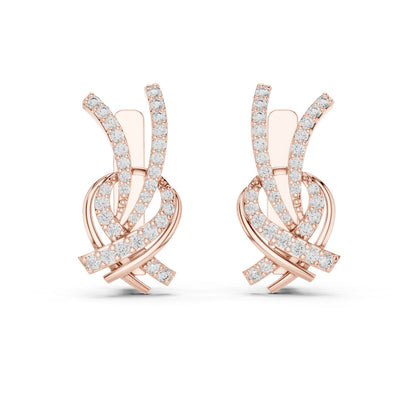Round Jacket Lab Grown Diamond Earrings
