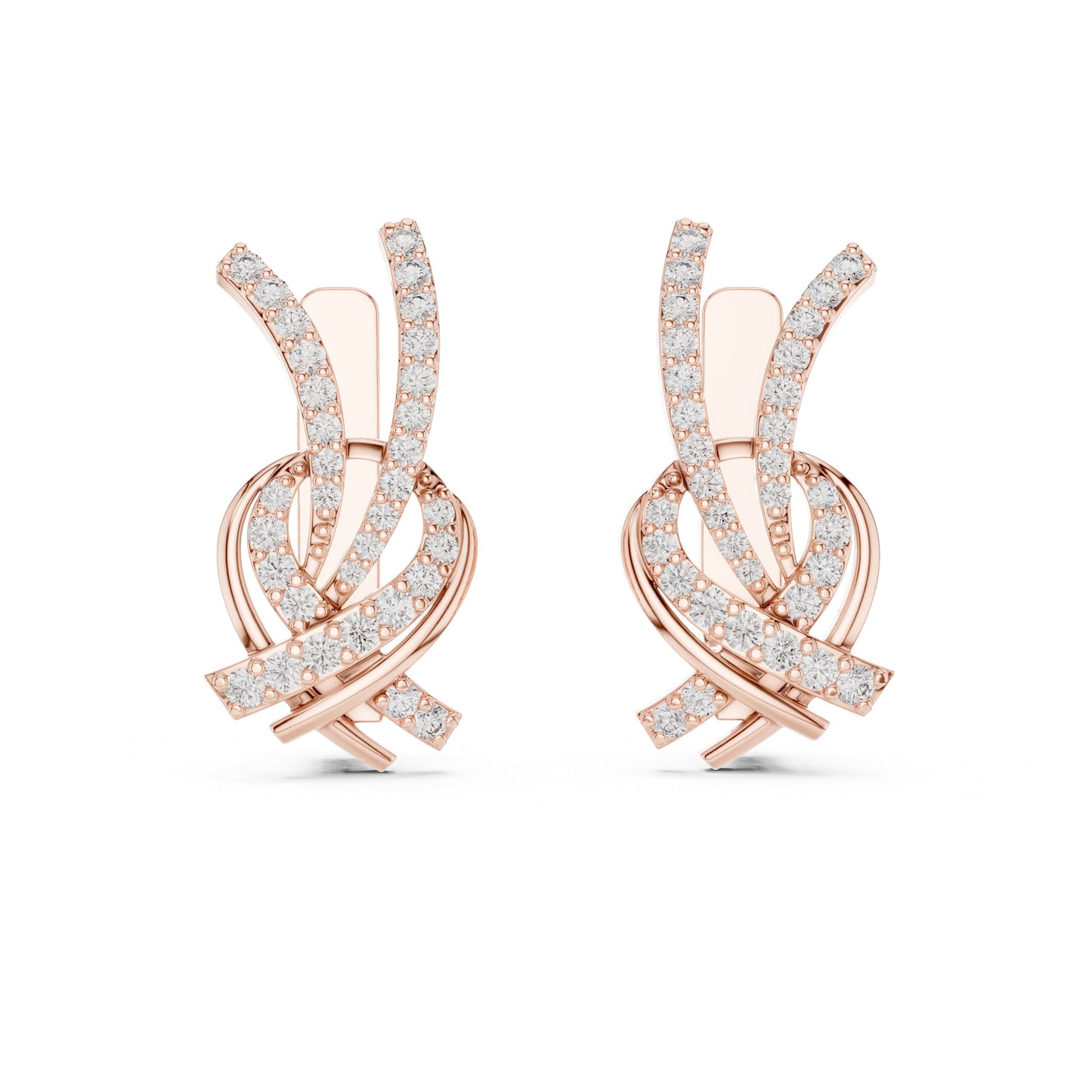 Round Jacket Lab Grown Diamond Earrings